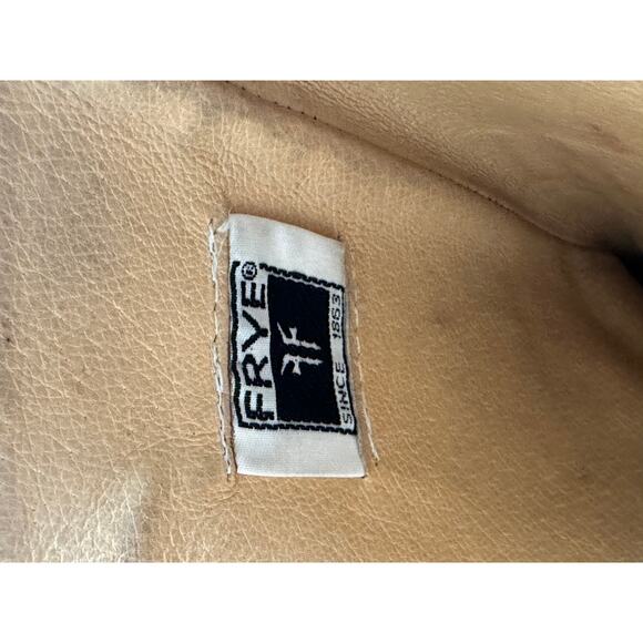 Frye Paige Riding Boots Size 9 Brown Leather Equestrian Fall Staple Distressed - Picture 9 of 13